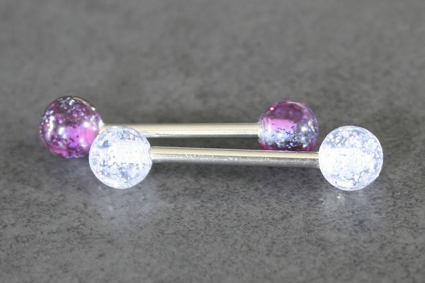 Two Tone Glitter Barbell