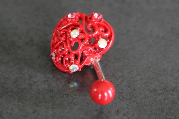 Valentines Heart Belly Ring