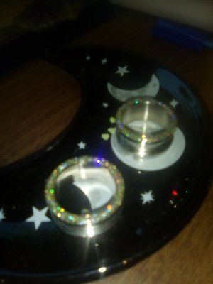 Glitter Inlay Screw Tunnels Glitter Inlay Screw Tunnels
